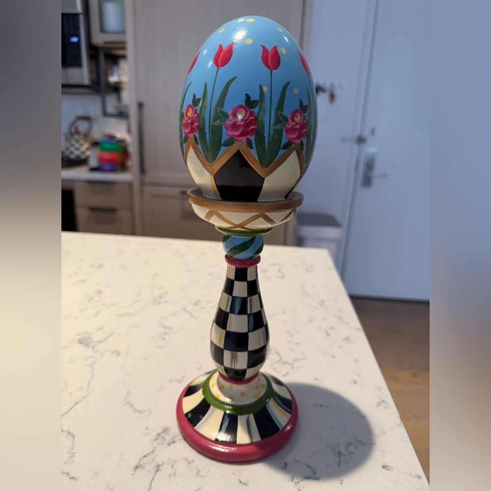 Mackenzie Childs retired Egg on Stand